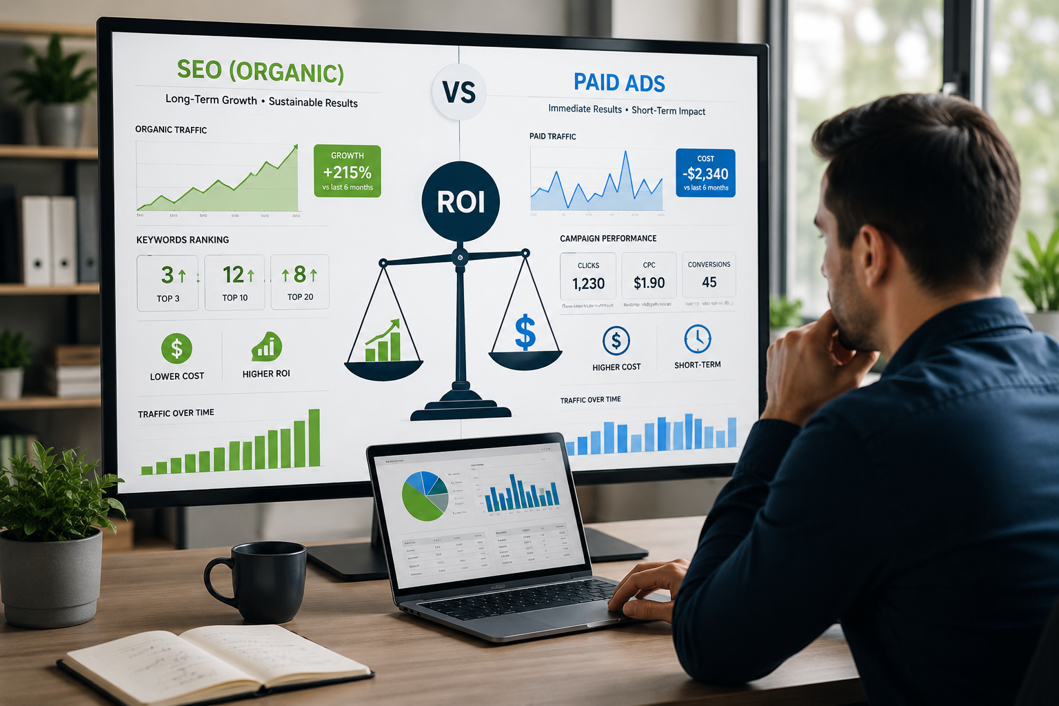 Affordable SEO vs. Paid Ads: Which Delivers Better ROI for Small Businesses?