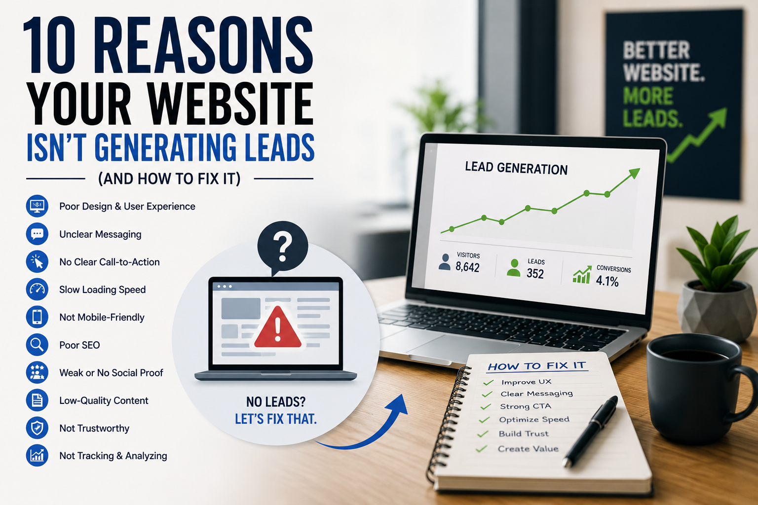 10 Reasons Your Website Isn't Generating Leads