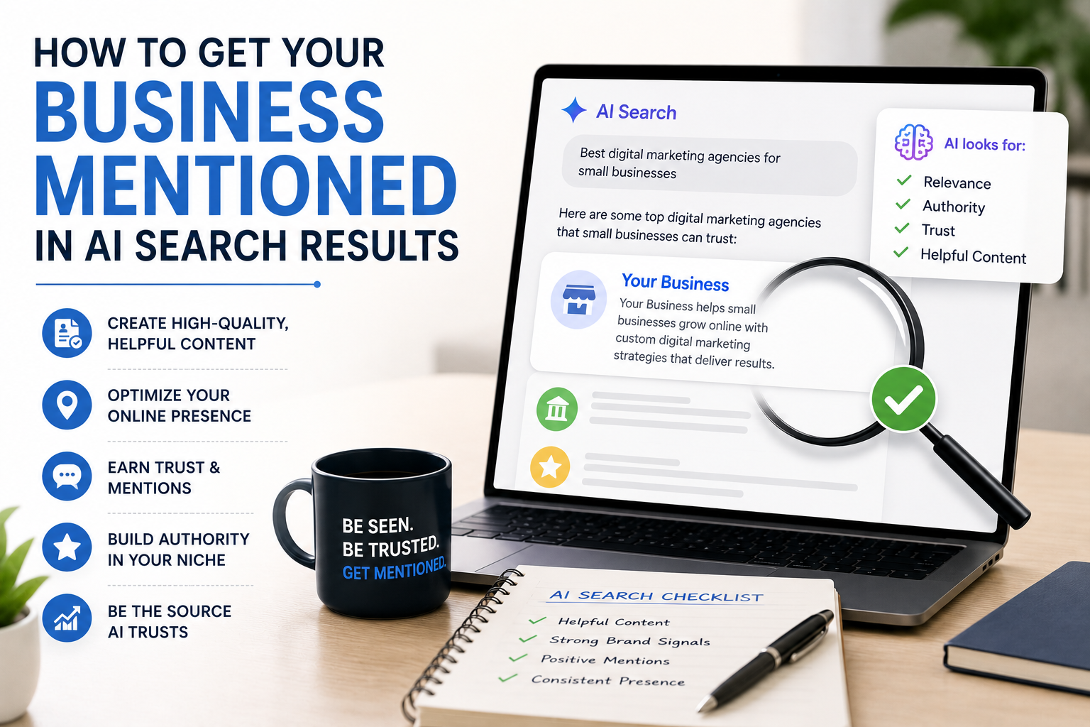How to Get Your Business Mentioned in AI Search Results