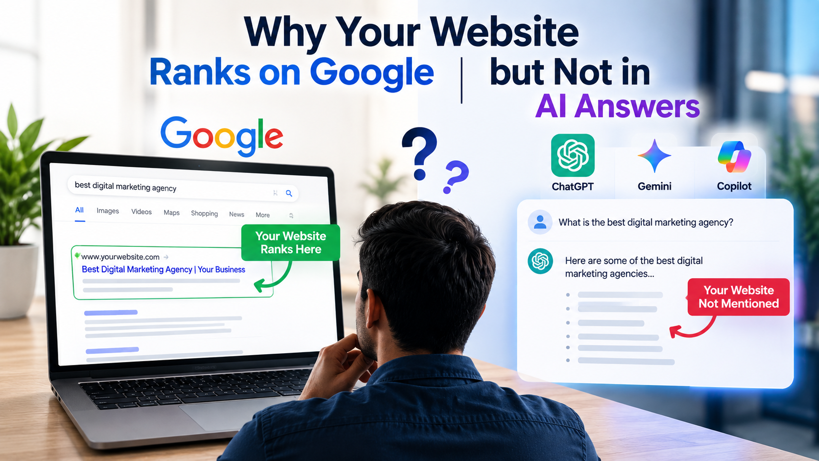 Why Your Website Ranks on Google but Not in AI Answers