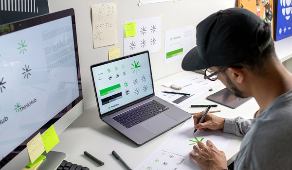 Brand identity and branding services illustration