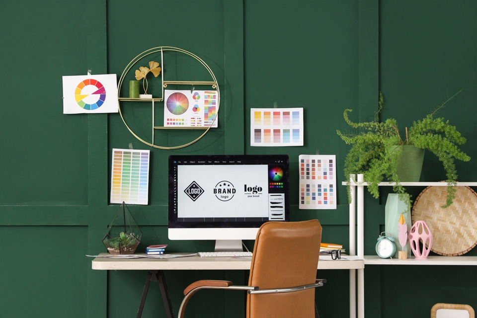 Creative logo design services graphic