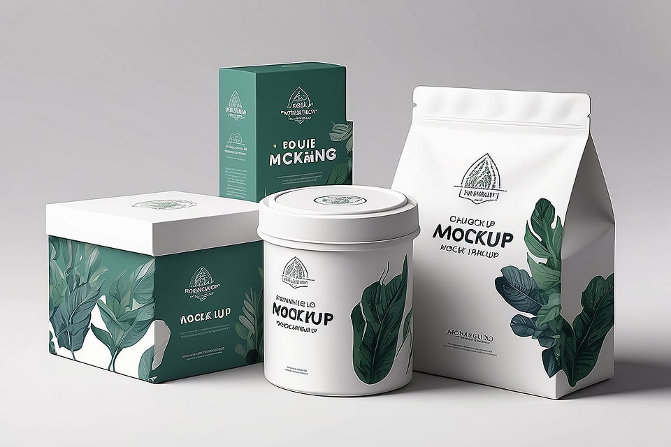 Product packaging design and branding concept