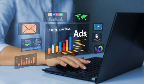 Digital marketing strategy and business growth concept