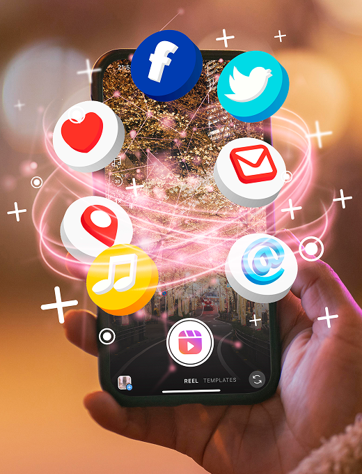 Social media marketing team collaboration